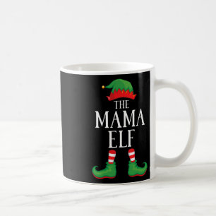 Mama Elf Matching Group Xmas Funny Family Christma Coffee Mug