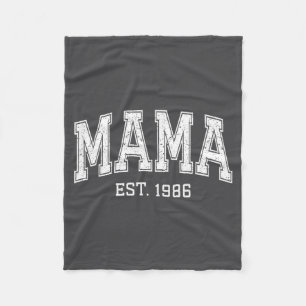 Mama Est 1986 Mom D Mothers Day Ized  Fleece Blanket
