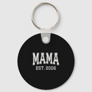 Mama Est 2006 Mom D Mothers Day Ized Premium Tri-b Keychain
