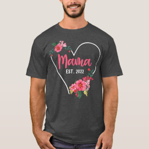 Mama Est 2022 Mom To Be , Pregnancy Announcement T-Shirt
