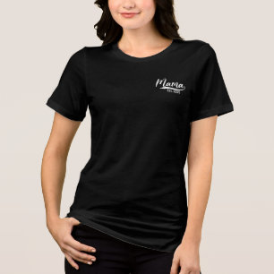 Mama Est 2025 Mom To Be Gifts First Time Mama 2025 Tri-Blend Shirt