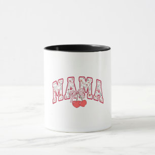 Mama est 2025 Mothers Day Coquette bow Mug