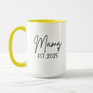 Mama Est 2025 , Personalized,Mom Mug, Custom Mug