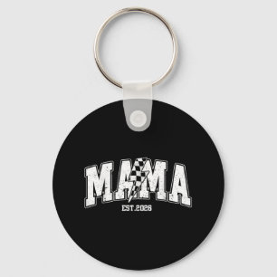Mama Est 2026 Pregnancy Announcement Lightning Bol Keychain