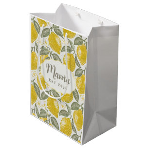 Mama Est Amalfi Coast Lemons Mother's Day Medium Gift Bag