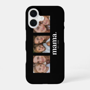 Mama Established Black 3 Photo iPhone 16 Case
