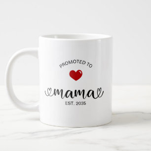 Mama Established New Mom Gift Large Coffee Mug