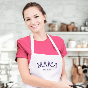 Mama Established 🍳 Personalized Mothers Day Gift Standard Apron