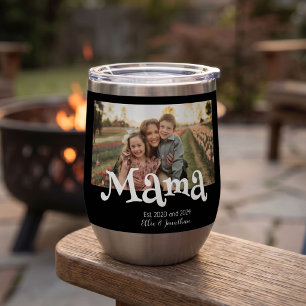 Mama Established Photo Kids Name Fun Text
