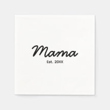 Mama Established Year | Mom Personalized Date