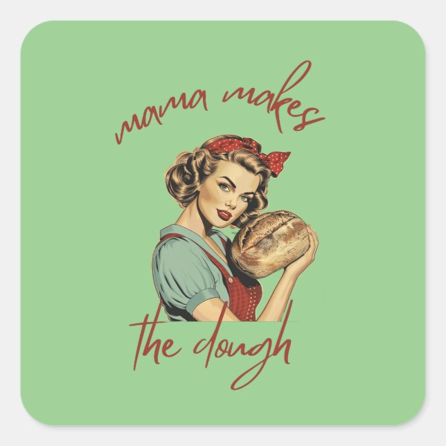 Mama fabrique le sticker pour le sac à pain - PNG (Devant)