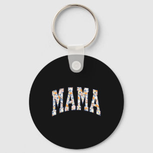 Mama Fall Yall Pumpkin Season Autumn Leaves Thanks Keychain