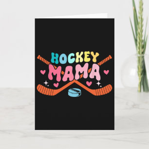 Mama Father's Day Costume Hockey Player Fan Lover  Card
