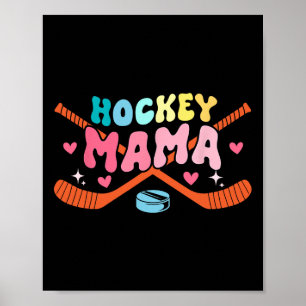 Mama Father's Day Costume Hockey Player Fan Lover Poster