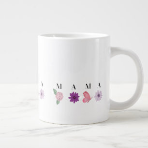 MAMA Floral Coaster – Mother’s Day, Birthday Gift Large Coffee Mug