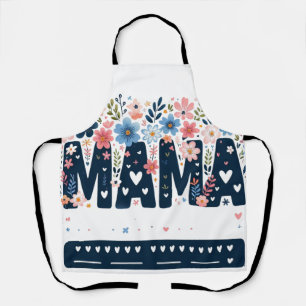 Mama Floral Heart – Boho Chic Mom Design Apron