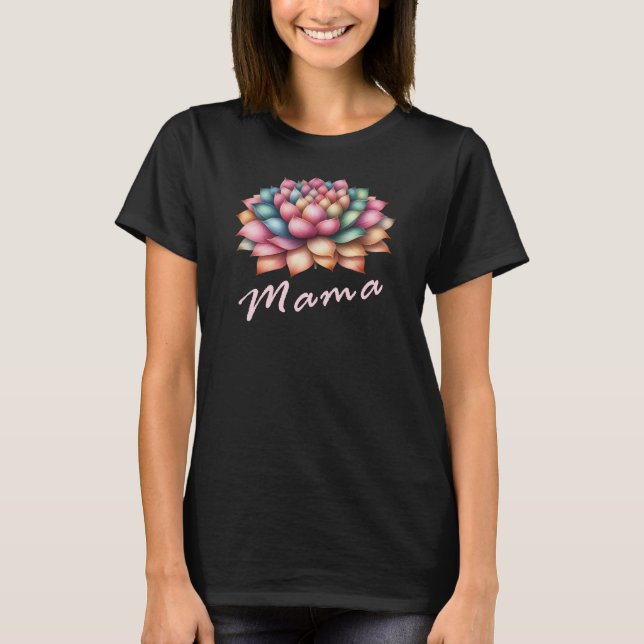 Mama, Floral Mother's Day T-Shirt (Front)
