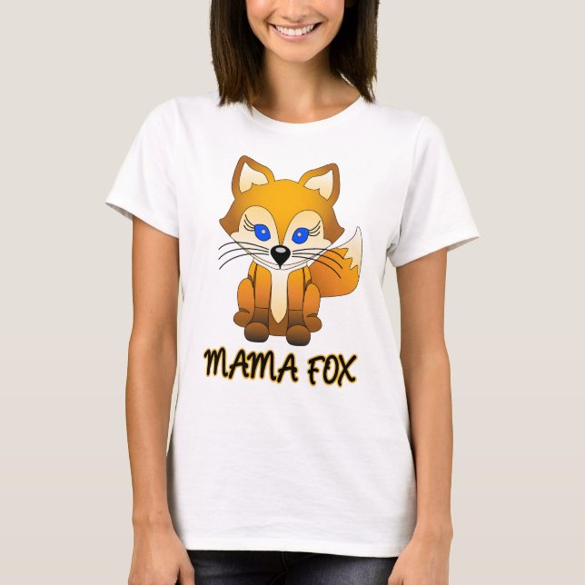 Mama Fox - Fox Family T-shirt (Front)