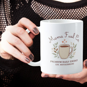 Mama Fuel Co. Cozy Coffee Mom Design Mug