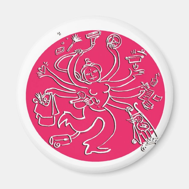 mama goddess magnet (Front)