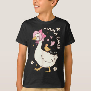 Mama Goose Est 2026 Silly Goose Mom Mama Mothers T-Shirt