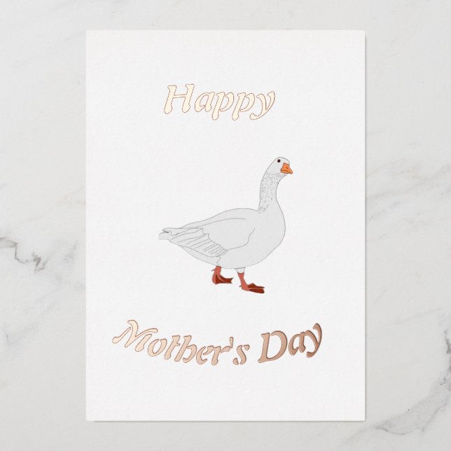 Mama Goose Mother's Day Foil Card (Front)