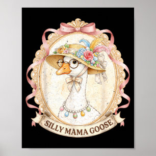 Mama Goose Vintage for Kids Girl Women Mom Mother Poster