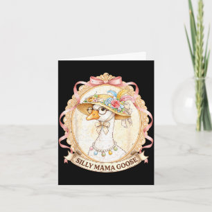 Mama goose vintage for kids girl women mom motherM Card