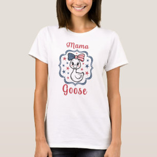 Mama Goose, Womens 4th Of July T-Shirt