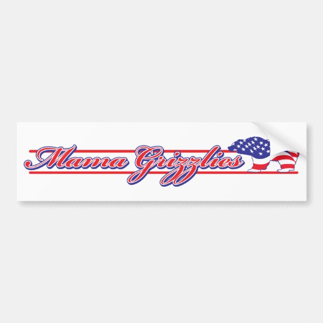 Mama Grizzlies Bumper Sticker (Front)