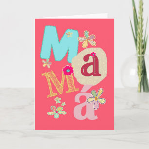 mama, happy mother's day in Spanish Card