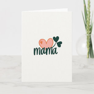 Mama Heart Clover Card