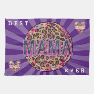 Mama Heart Customize Love Kitchen Towel