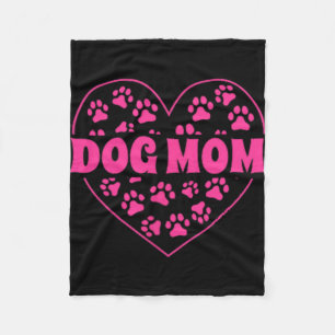 Mama Heart Mothers Day Golden Retriever Dog Mom Pa Fleece Blanket