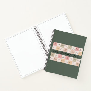 Mama In Her Calm Era Yoga Aesthetic Design Notebook