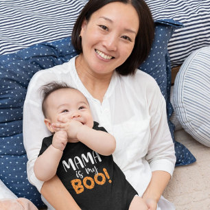 Mama is My Boo! Black Baby Bodysuit