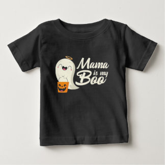 Mama Is My Boo Kids Baby's First Halloween Baby T-Shirt