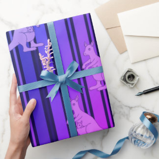 mama kangaroo wrapping paper