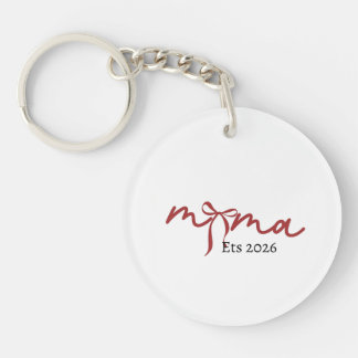 MAMA Keychain 2026 – Minimalist Mama Design, Mom G
