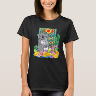 Mama Koala And Her Joey Fiesta Cactus Flower Anima T-Shirt
