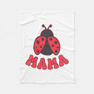 Mama Ladybug First Birthday Girl Family Matching P Fleece Blanket