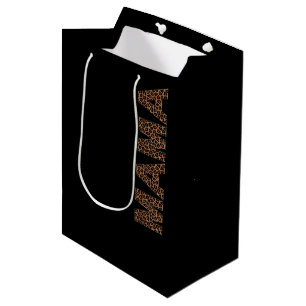 'Mama' Leopard Design Trendy Birthday Gift  Medium Gift Bag