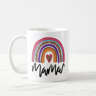 Mama Leopard Rainbow Coffee Mug