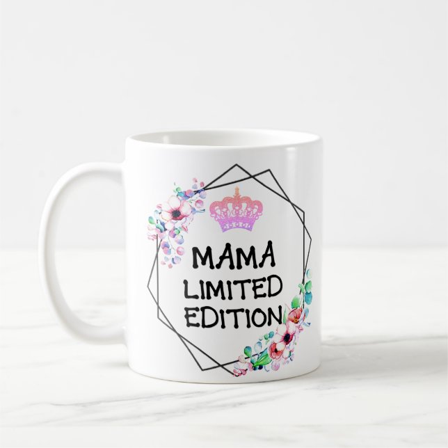 MAMA LIMITED EDITION - Flowers & Crown Mug Cup (Left)