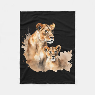 Mama Lioness Tee New Mom Lion Mommy Gift For Mothe Fleece Blanket