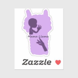 Mama Llama ASL sticker option 2