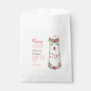 Mama Llama Fiesta Baby Girl Shower Partyware Favour Bag