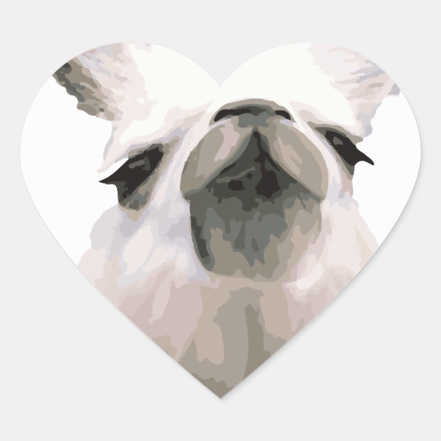 Mama Llama Heart Sticker (Front)