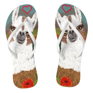 Mama Llama Loving Summer Shoes Flip Flops