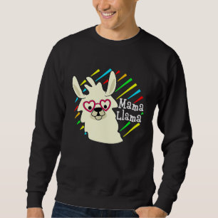 Mama Llama Matching Family cute Alpaca Mom New Mom Sweatshirt